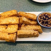 Fried Tofu Appetizer with Peanut Sauce at My Thai OC in Ocean City