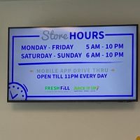 Hours (as of Oct 2025) - but the drive thru is open until 11pm at Juice It Up in Los Banos