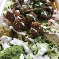 Falafel plate! at The Flying Falafel in Berkeley