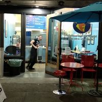 Outside of Flying Falafel at The Flying Falafel in Berkeley