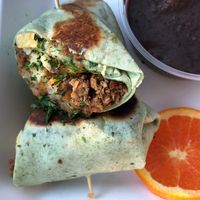Breakfast wrap with black beans  at Green Vegetarian Cuisine - Quarry Market in San Antonio