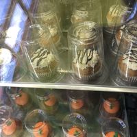 Almond joy and pumpkin spice cupcakes   at Green Vegetarian Cuisine - Quarry Market in San Antonio