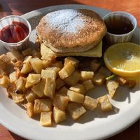 Sweet griddle sandwich. So good!!!  at Green Vegetarian Cuisine - Quarry Market in San Antonio