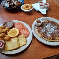 breakfast plate at Green Vegetarian Cuisine - Quarry Market in San Antonio