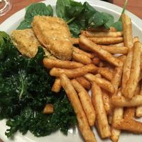 Fish n' Chips (comes with 3 pieces of fish) at Green Vegetarian Cuisine - Quarry Market in San Antonio