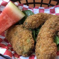 Fried Avocados at Green Vegetarian Cuisine - Quarry Market in San Antonio
