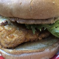 Spicy Chik-n Sandwich at Green Vegetarian Cuisine - Quarry Market in San Antonio