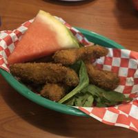 Fried avocado at Green Vegetarian Cuisine - Quarry Market in San Antonio