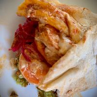 Flatbread with everything. Scrumptious! at Plantkind in Shrewsbury