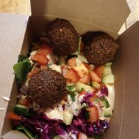 Small falafel box  at Plantkind in Shrewsbury