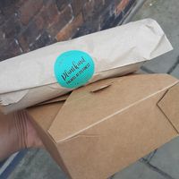 Burrito and falafel box take away at Plantkind in Shrewsbury