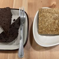Brownie (ordered a la carte) and cracker (came with set meal) at Original Vegan 原粹蔬食作 - Yuán Cuì Shū Shi Zuò in New Taipei City