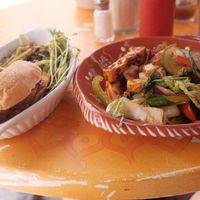 Vegan breakfast platter  at Chez Jose Cafe in Montreal