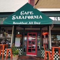 Downtown at Cafe Sarafornia in Calistoga