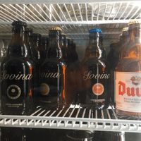 Wide selection of beers, including craft portuguese at Lado B Cafe in Porto