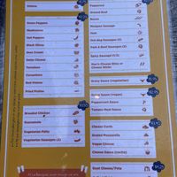 Menu to add additional items at La Banquise in Montreal