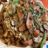 Vegan poutine La Bonheur  at La Banquise in Montreal