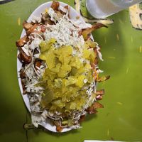 Vegan La Veggie Reggie  at La Banquise in Montreal