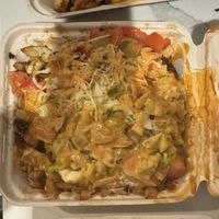 Veggie Reggie Poutine made vegan  at La Banquise in Montreal