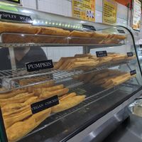 The hand pies were delicious and piping hot straight from the glass case at Organic Love in Brooklyn