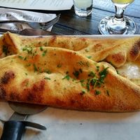 Cheesy garlic bread at ASK Italian in Glasgow