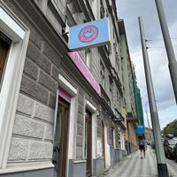   at Blue Vegan Pig Shop in Prague