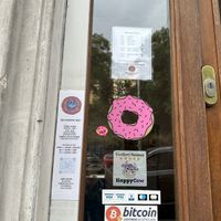   at Blue Vegan Pig Shop in Prague