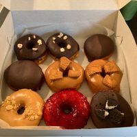 Toffifee, Boston Cream, Lotus, PB & J, Berries and Oreo   at Blue Vegan Pig Shop in Prague