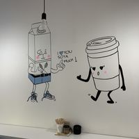 Shop Interior at Blue Vegan Pig Shop in Prague