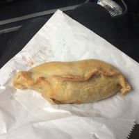 Vegetable Curry Pasty crust. at The Get Stuffed Pie House in Blackpool