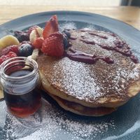 Fruity pancakes   at The Orchard Cafe in Worthing