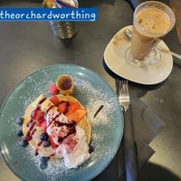 Vegane Pancakes. at The Orchard Cafe in Worthing