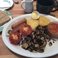 The Full Vegan breakfast  at The Orchard Cafe in Worthing