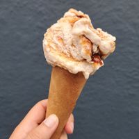 BoHo Gelato ice cream (peanut butter with salted caramel swirl) at Pizzaface in Worthing