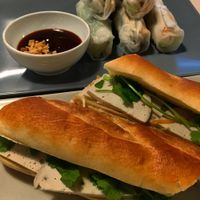 Banh mi & summer rolls at Cafe Namnam in Helsinki