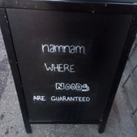 Namnam, where noods are guaranteed at Cafe Namnam in Helsinki