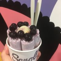 Coconut Blueberry Lychee at Scroll Ice Cream in Adelaide