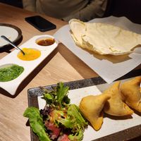Vegetable samosas at Namaste India Bistro in Monterey