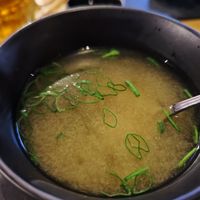 Miso soup at Cafe Barbarella in Herceg Novi