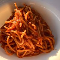 Spaghetti Arrabiatta   at Cafe Barbarella in Herceg Novi