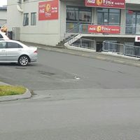 Outside of the restaurant  at Fönix in Reykjavik