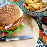 Burger  at Elephant in the Room in Thessaloniki