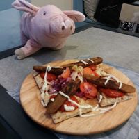 The sausages at Elephant in the Room in Thessaloniki