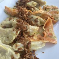 Potato dumplings at Elephant in the Room in Thessaloniki