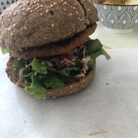 Schnitzel Burger at Elephant in the Room in Thessaloniki