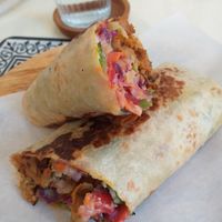 Soya gyros. My favourite gyros in Greece! at Elephant in the Room in Thessaloniki