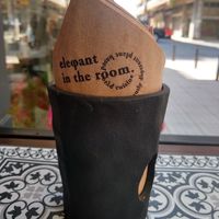 Lovely napkins 🥰 at Elephant in the Room in Thessaloniki