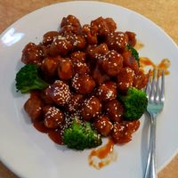 Sesame "chicken" at Ma Ma Wok in Charlotte