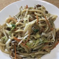 Vegan Beef Udon noodles at Ma Ma Wok in Charlotte