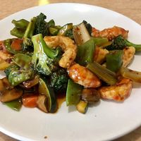 Vegan shrimp! at Ma Ma Wok in Charlotte